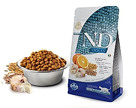 N&D Ocean Low Morina Balıklı Portakallı Kedi Maması 1.5Kg